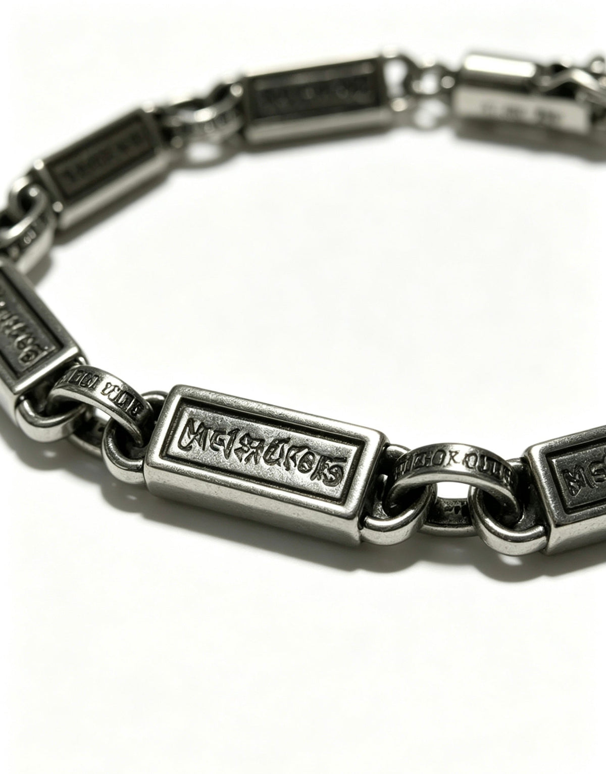 Martin Graham bracelet in polished metal-tone – styled product view