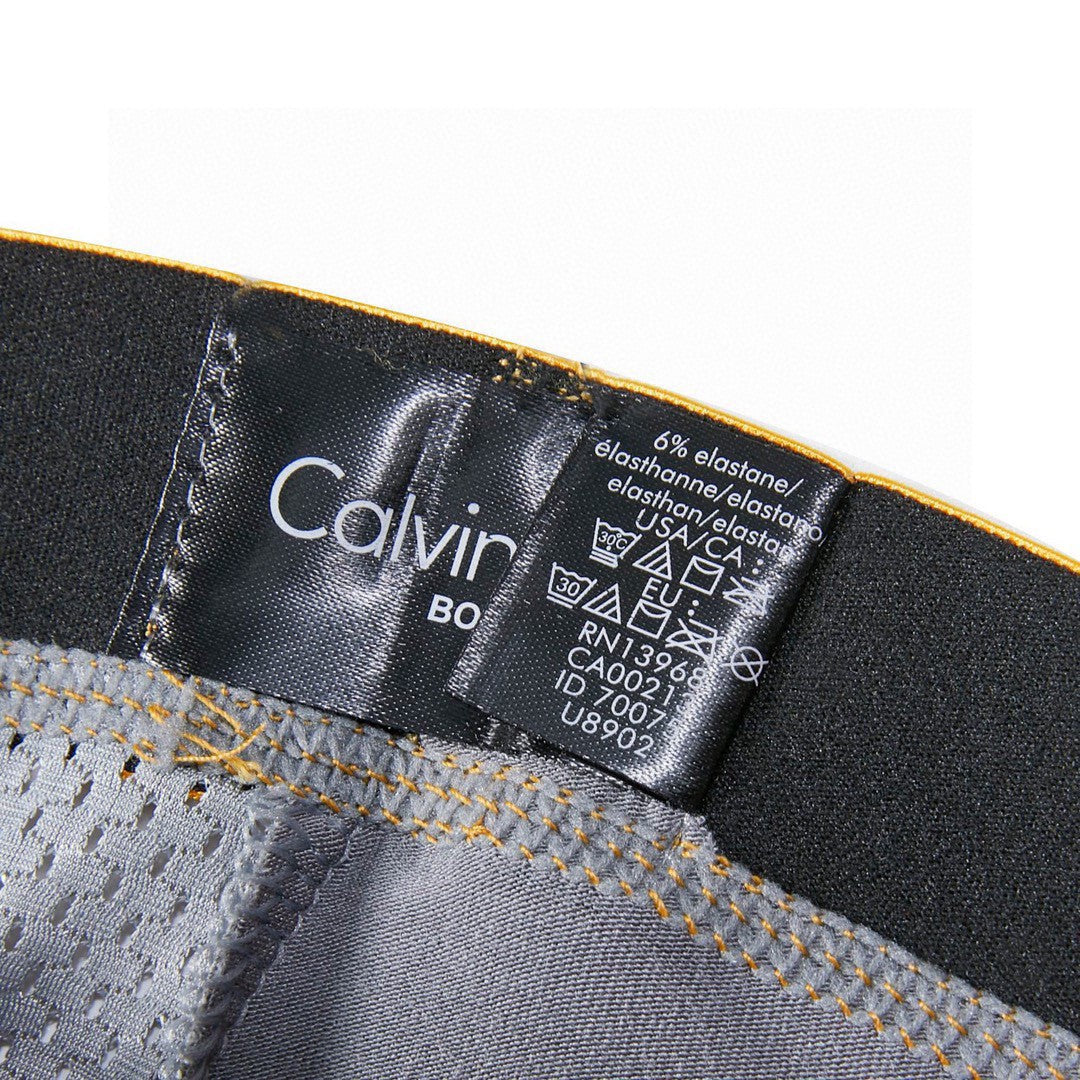 Calvin Klein Metallic-Gold Waistbands Men's Boxer Briefs - 3-Piece Box