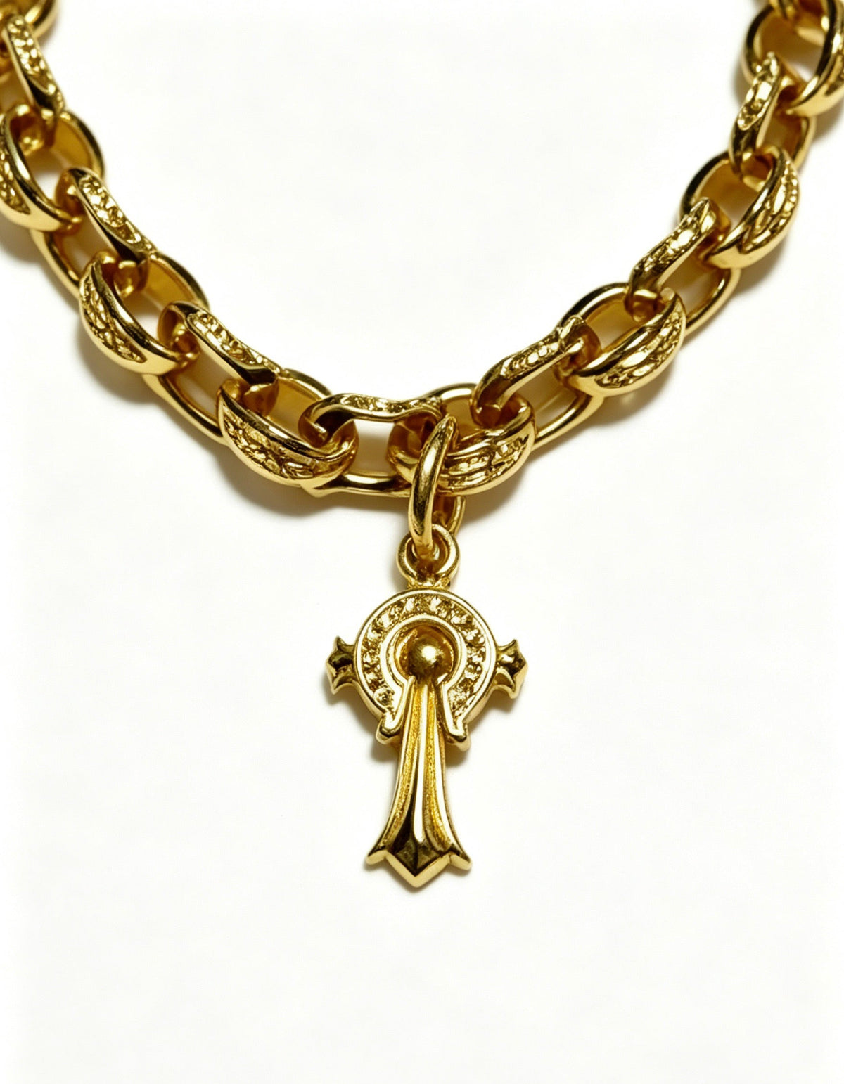 Martin Graham bracelet in polished metal-tone – styled product view