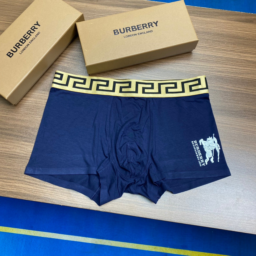 Burberry Modal Greek-Key-Style Waistbands And Horse Graphics Men's Boxer Briefs - 3-Piece Box