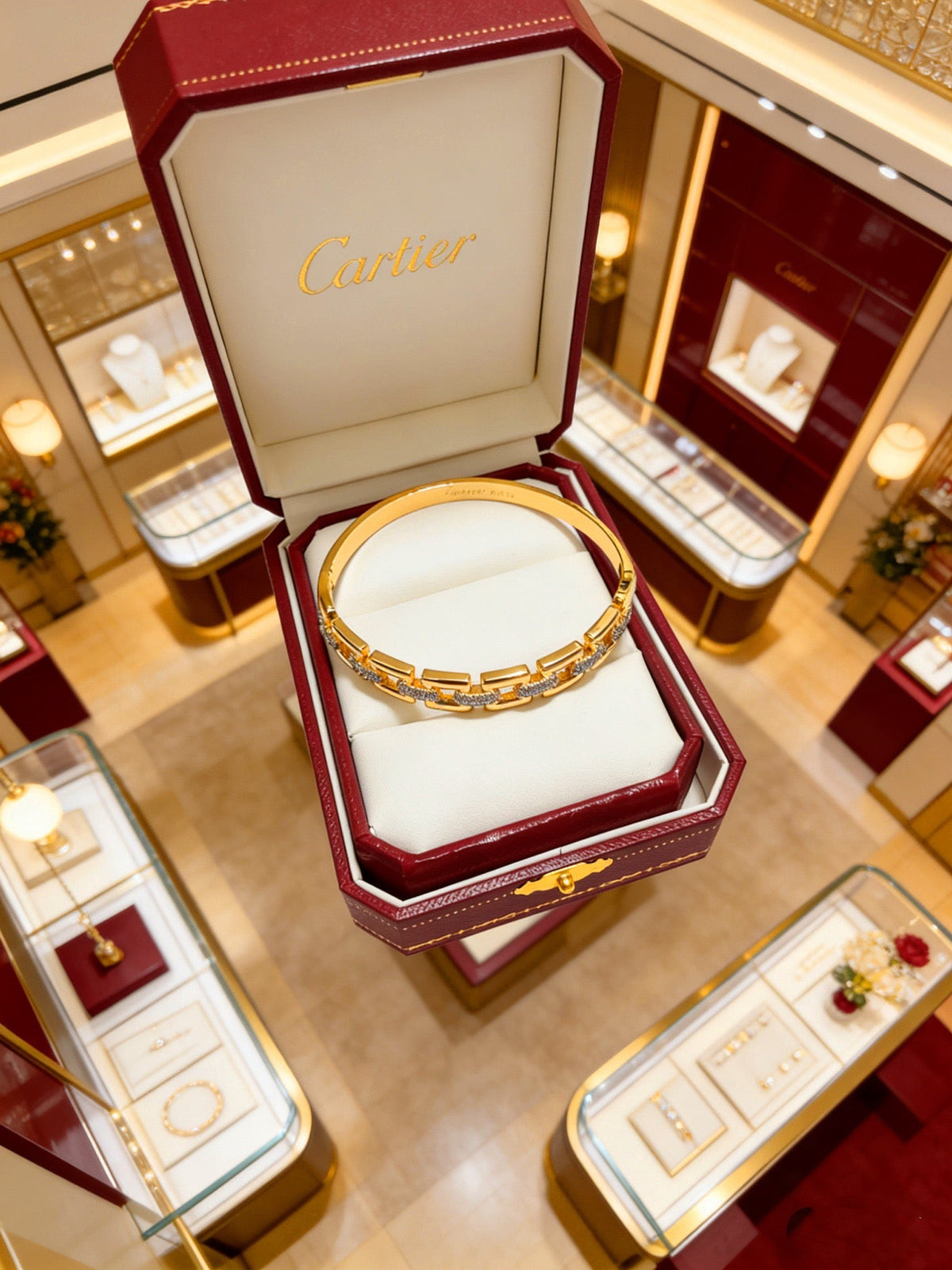 Martin Graham bracelet in polished metal-tone – close-up detail
