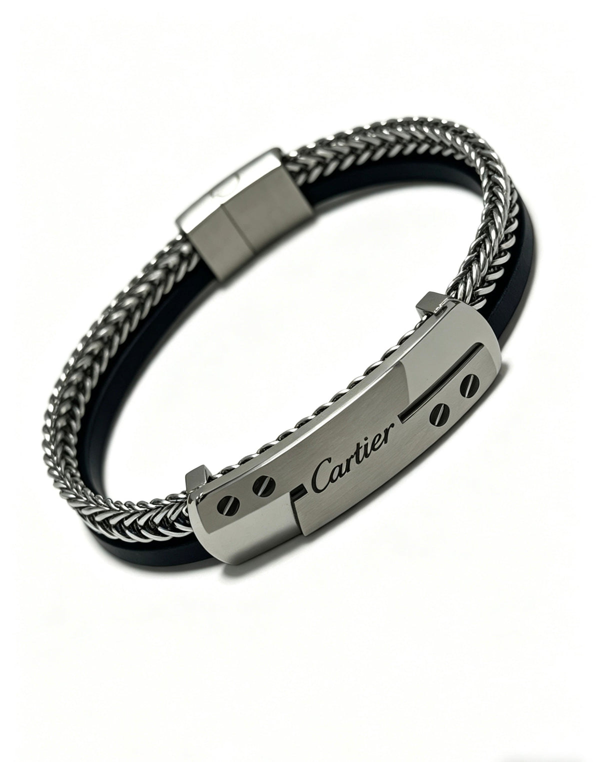 Martin Graham bracelet in polished metal-tone – close-up detail