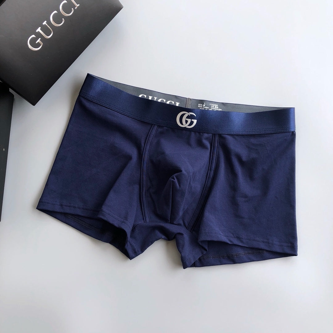 Gucci Contrast Waistbands And Understated Front Branding Men's Boxer Briefs - 3-Piece Box
