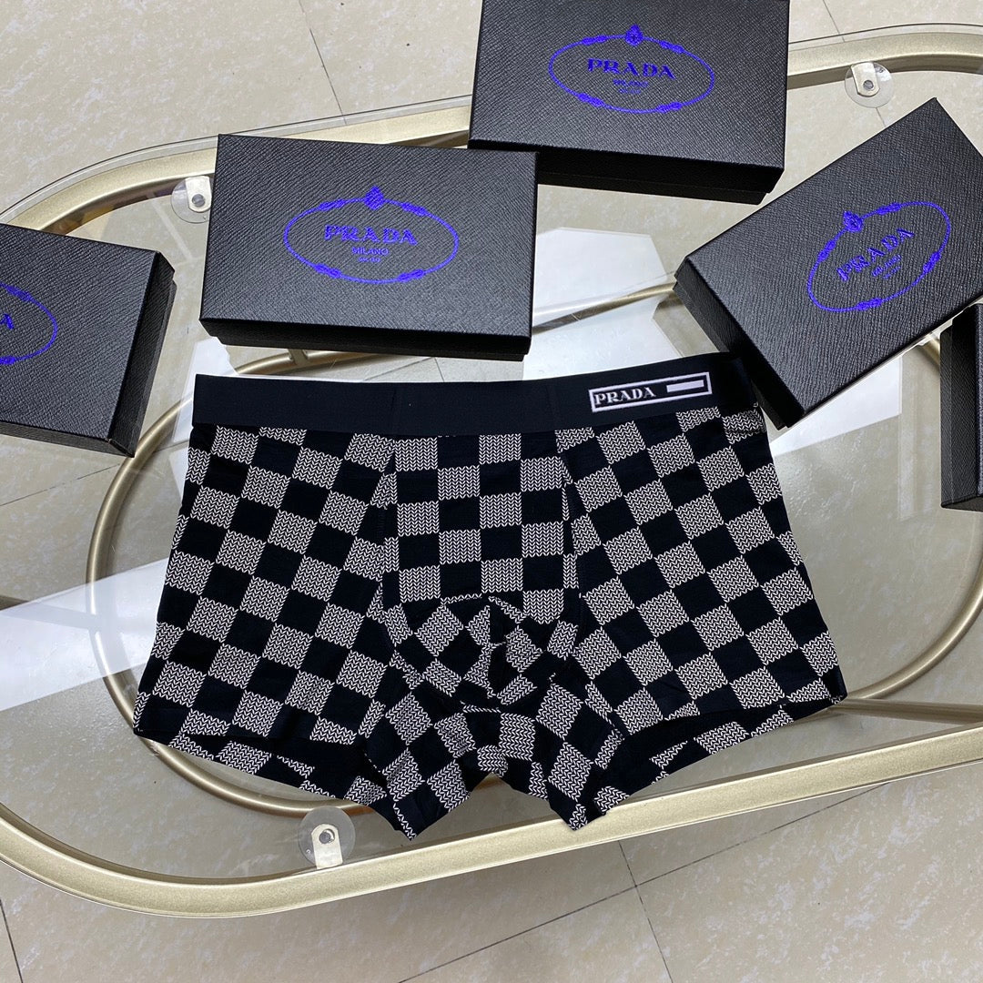 Prada Cotton Men's Boxer Briefs - 3-Piece Box - Sizes L-XXXL