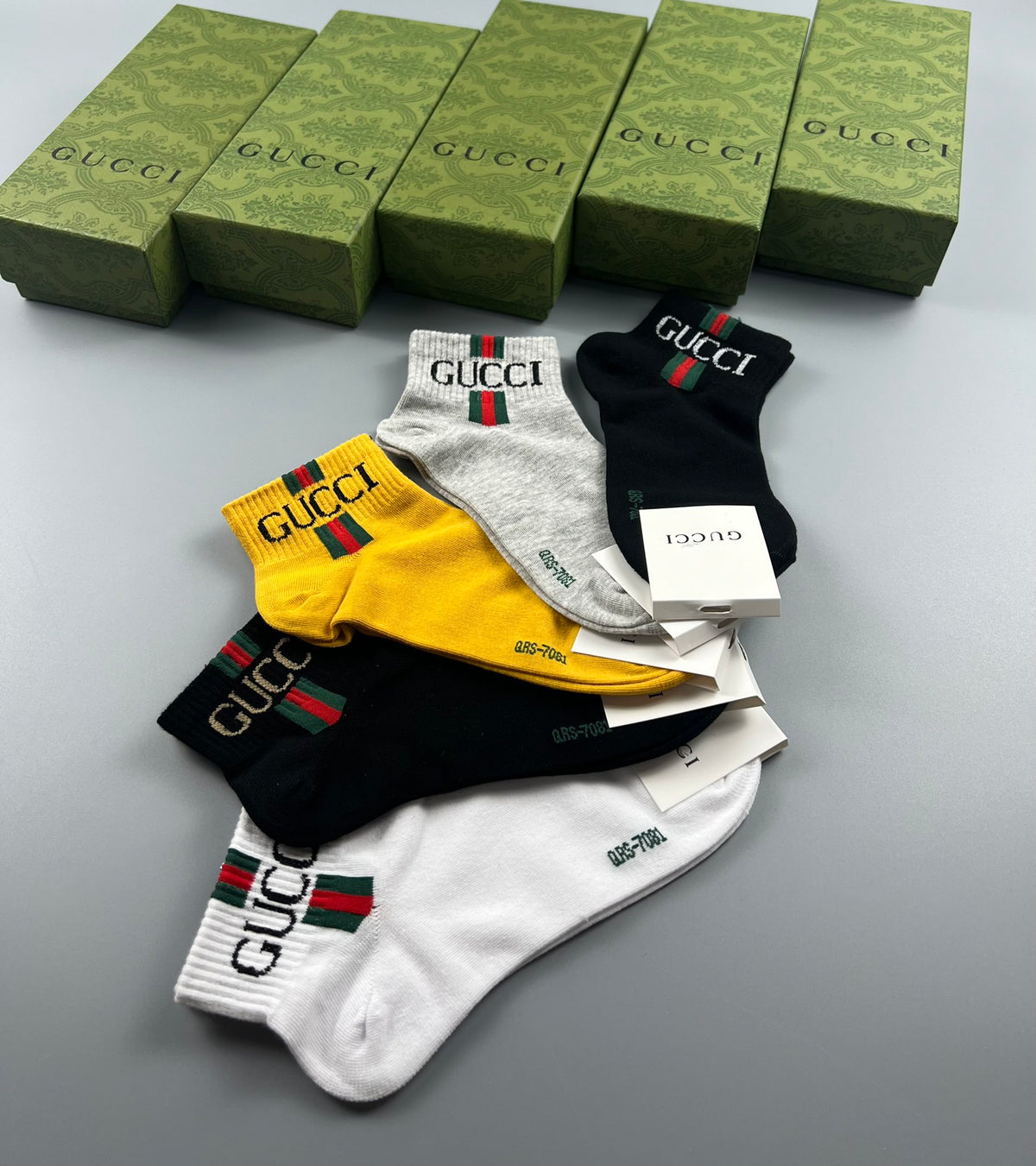 Gucci Cotton Socks – 5-Pair Pack