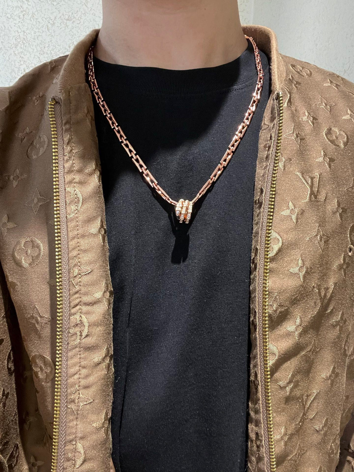 Martin Graham ring in polished metal-tone – styled product view