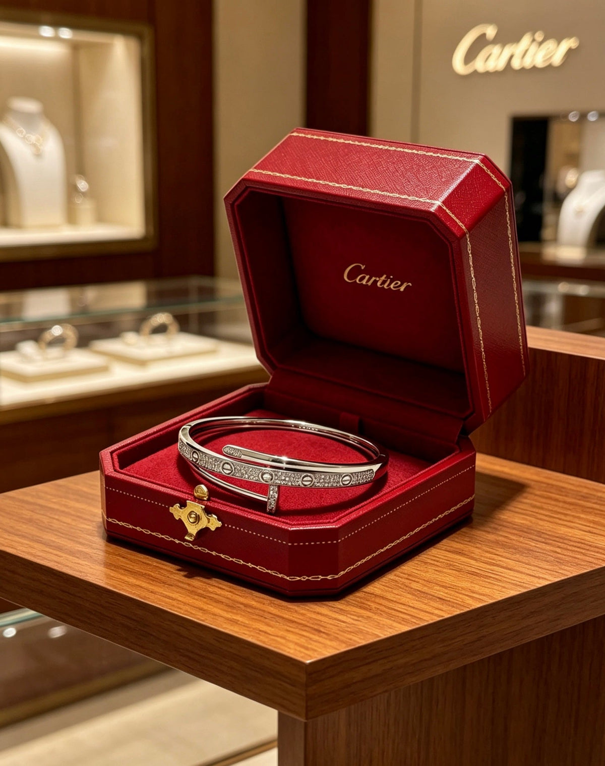 Martin Graham bracelet in polished metal-tone – close-up detail
