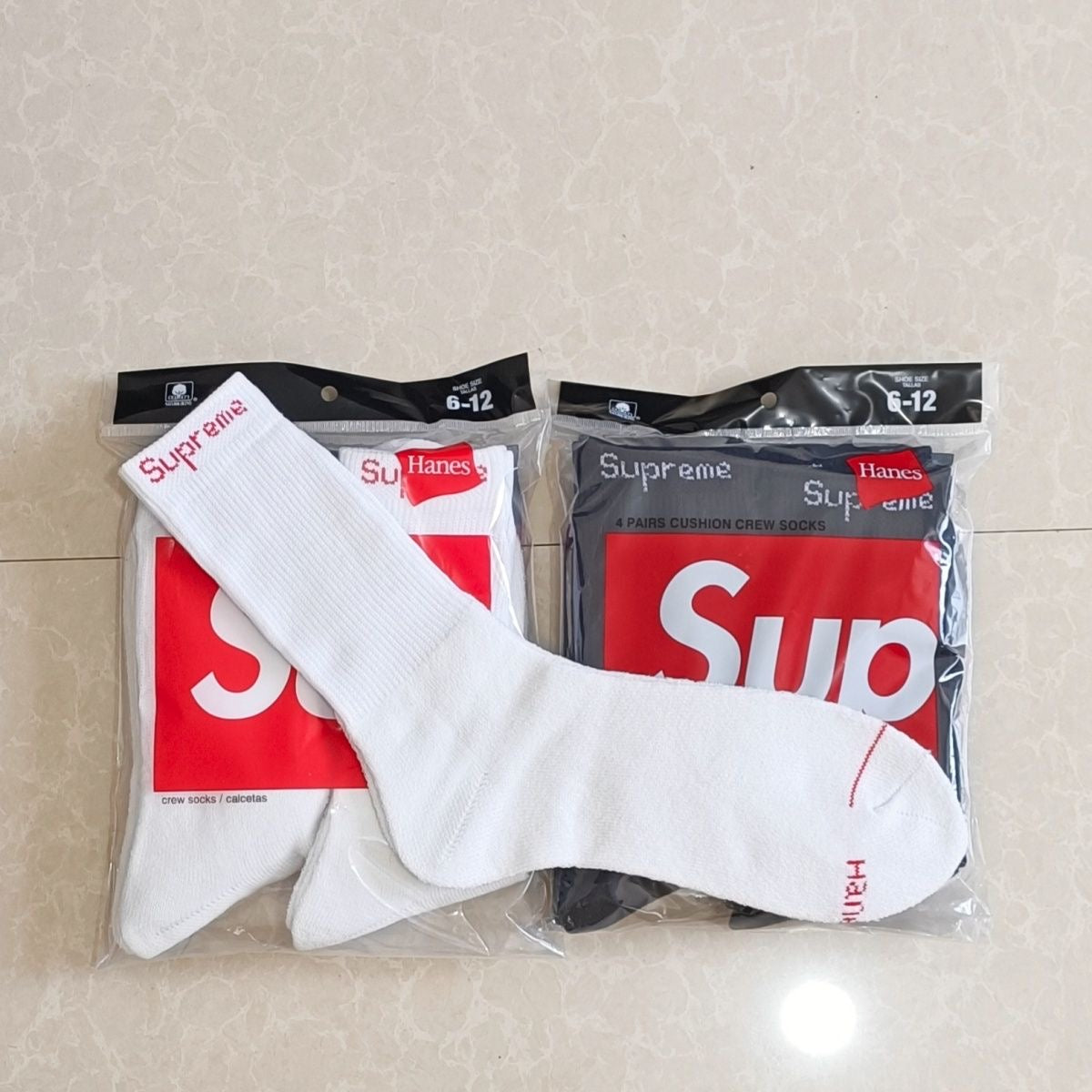 Unbranded Cotton Crew Socks - 4-Pair Set