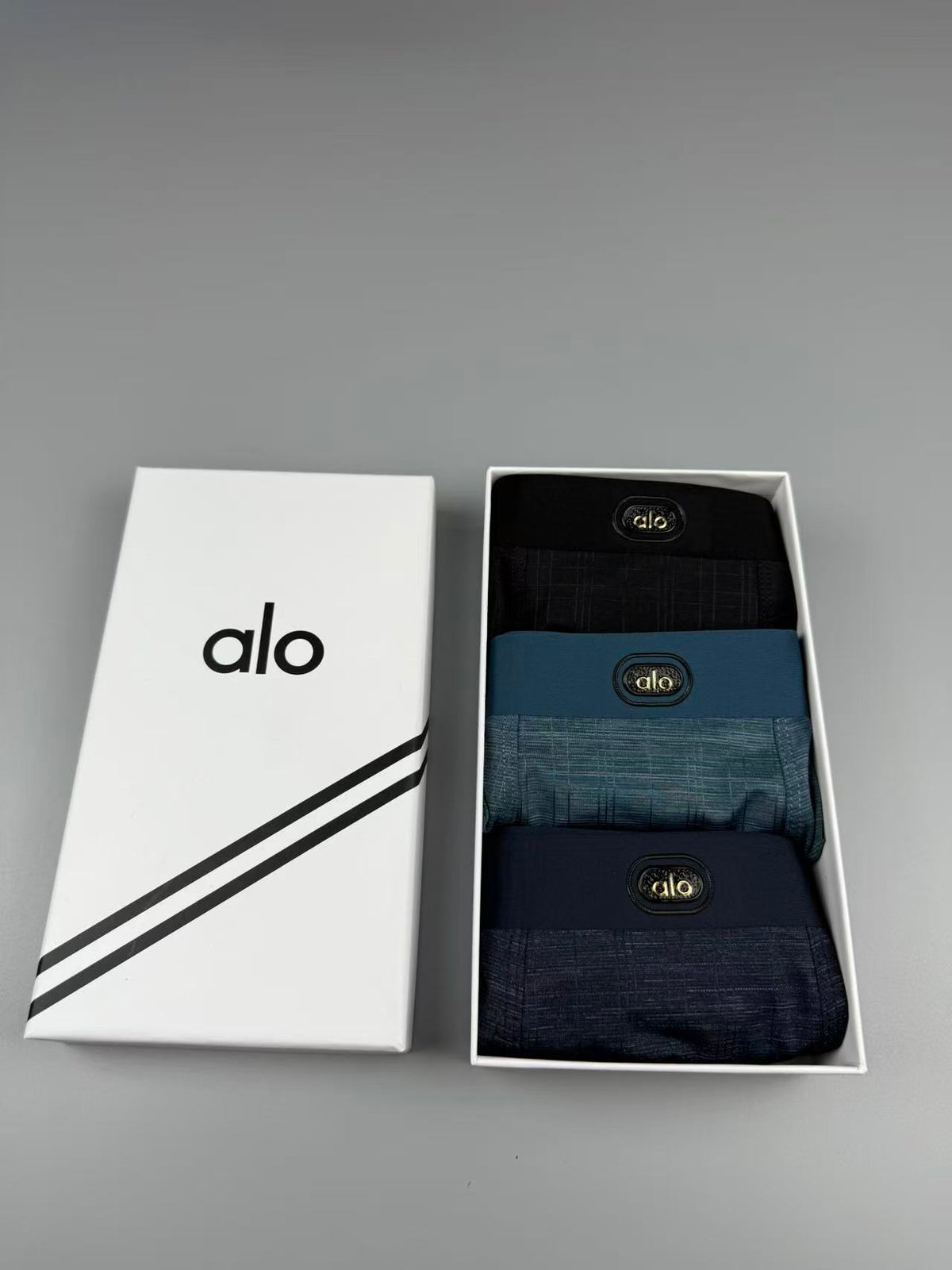 Alo Logo Detail Men's Boxer Briefs - 3-Piece Box