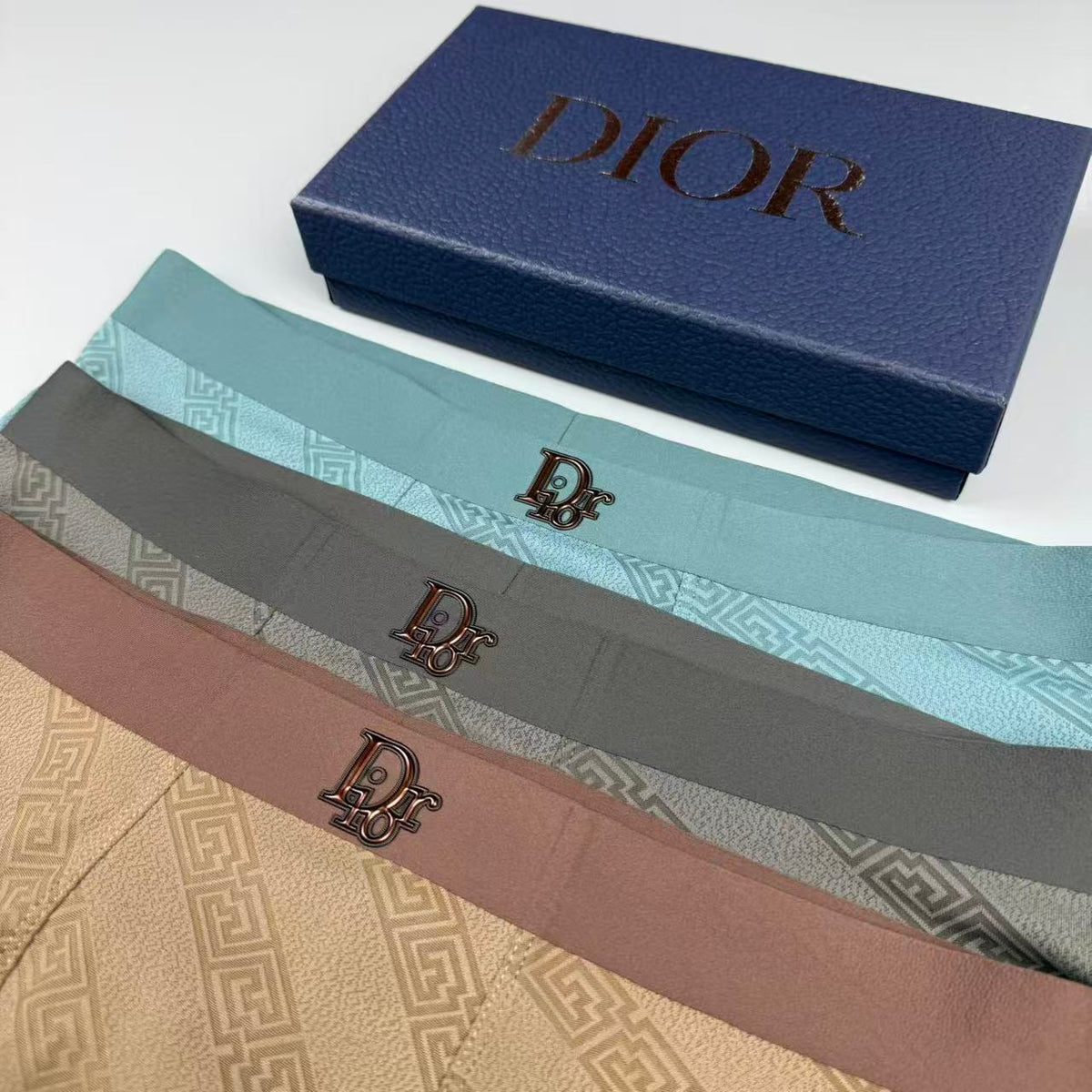 Dior Logo Detail Men's Boxer Briefs - 3-Piece Box