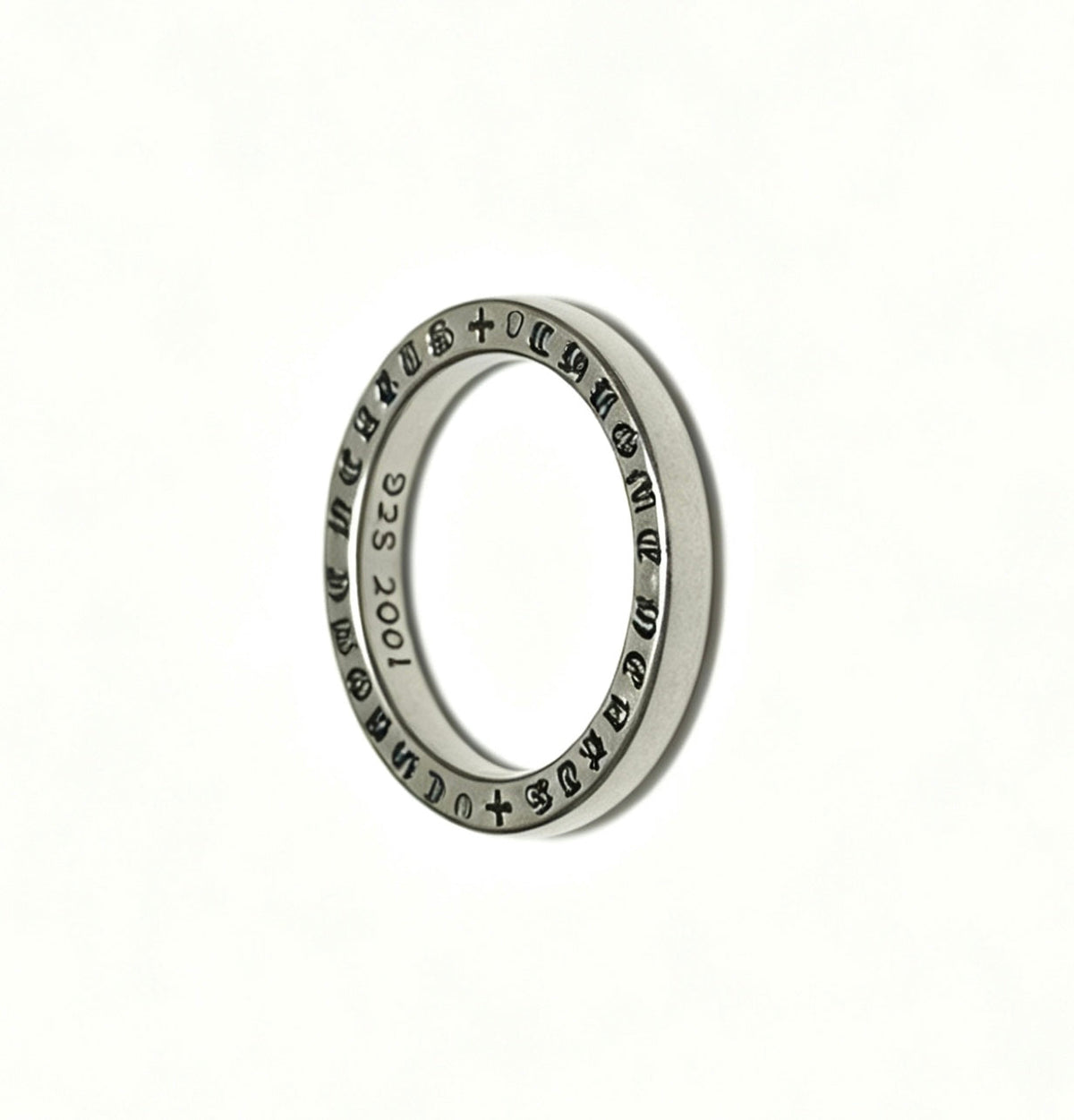 Martin Graham ring in polished metal-tone – styled product view