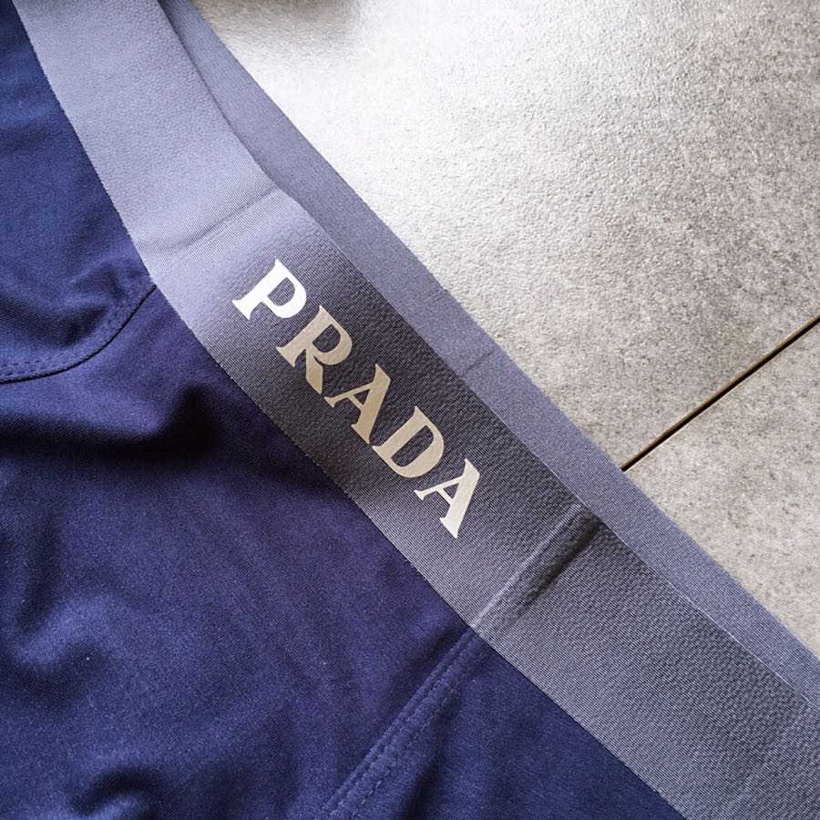 Prada Clean Wordmark Waistbands Men's Boxer Briefs - 3-Piece Box