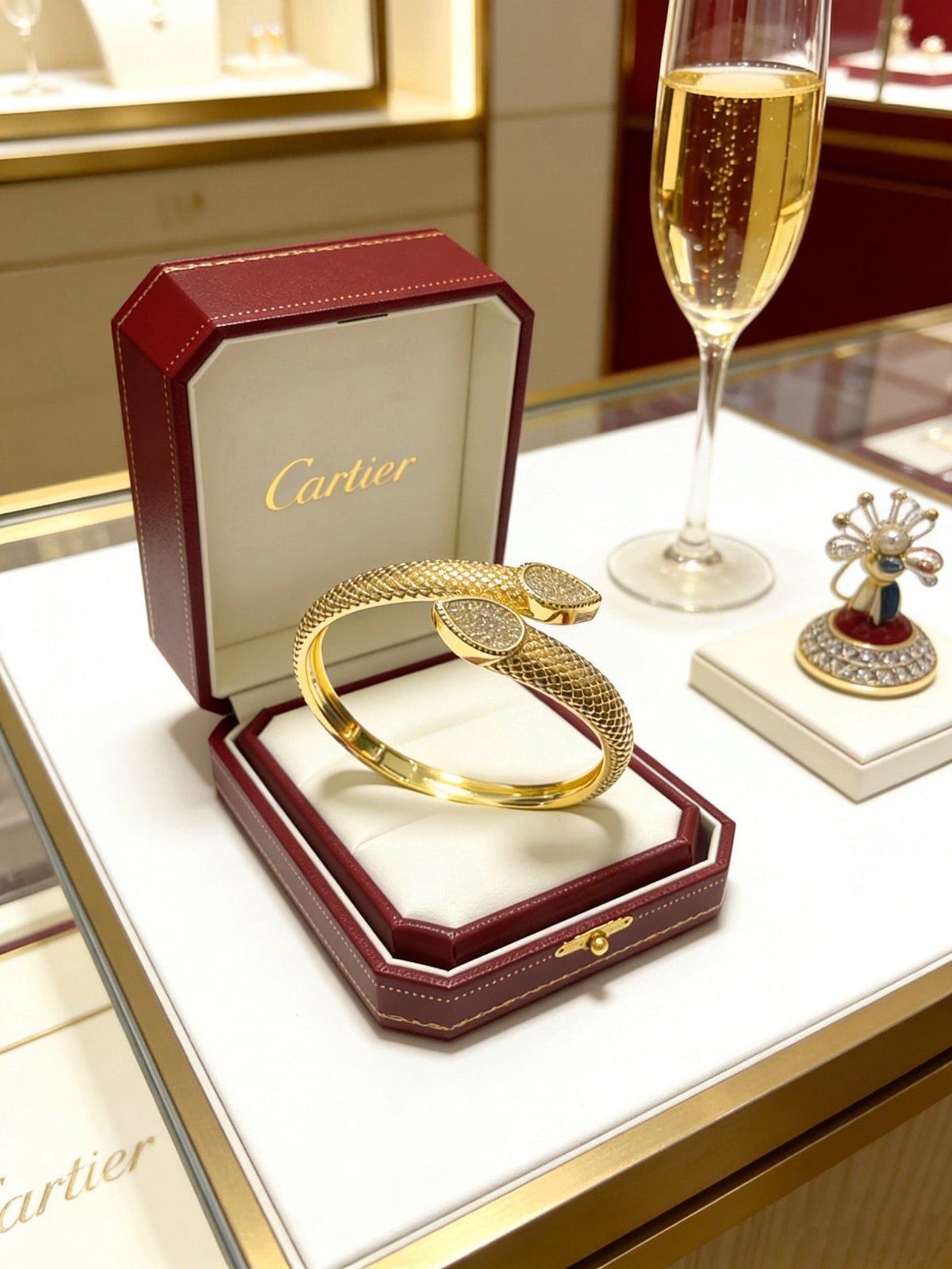 Martin Graham bracelet in polished metal-tone – close-up detail