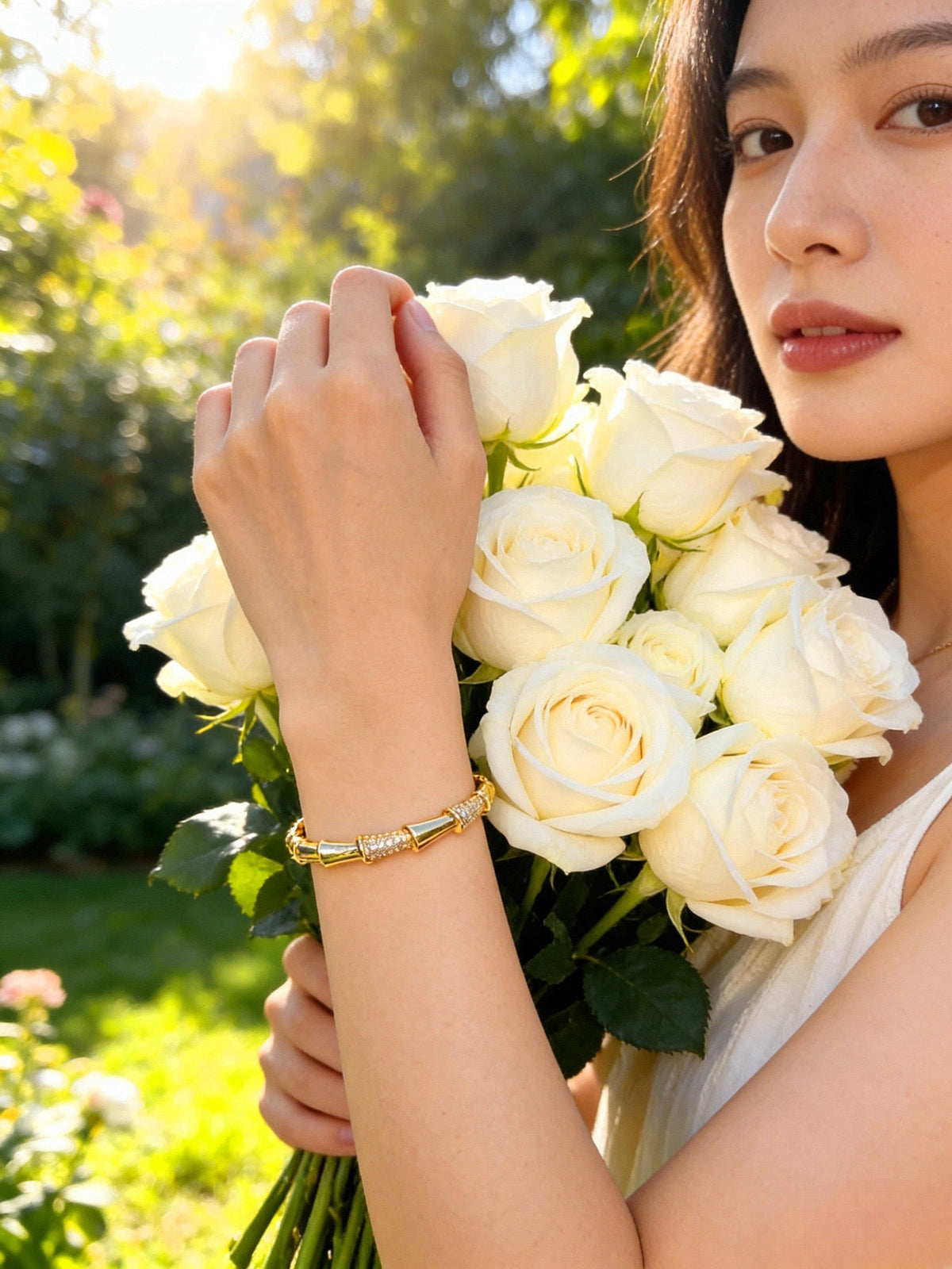 Martin Graham bracelet in polished metal-tone – close-up detail