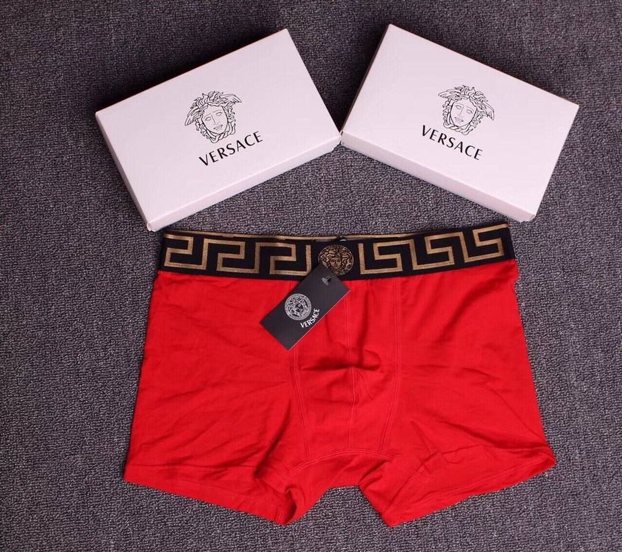 Versace Modal Greek-Key Waistbands Men's Boxer Briefs