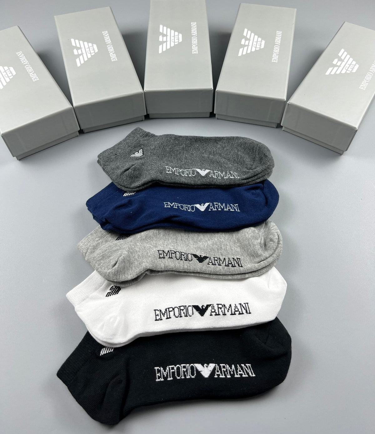 Emporio Armani Cotton Socks - 5-Pair Set