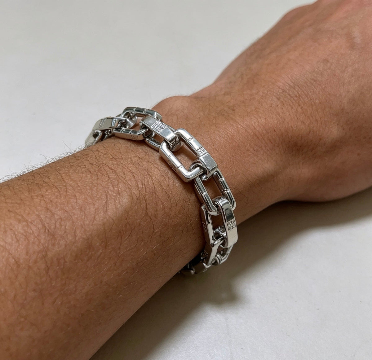 Martin Graham bracelet in polished metal-tone