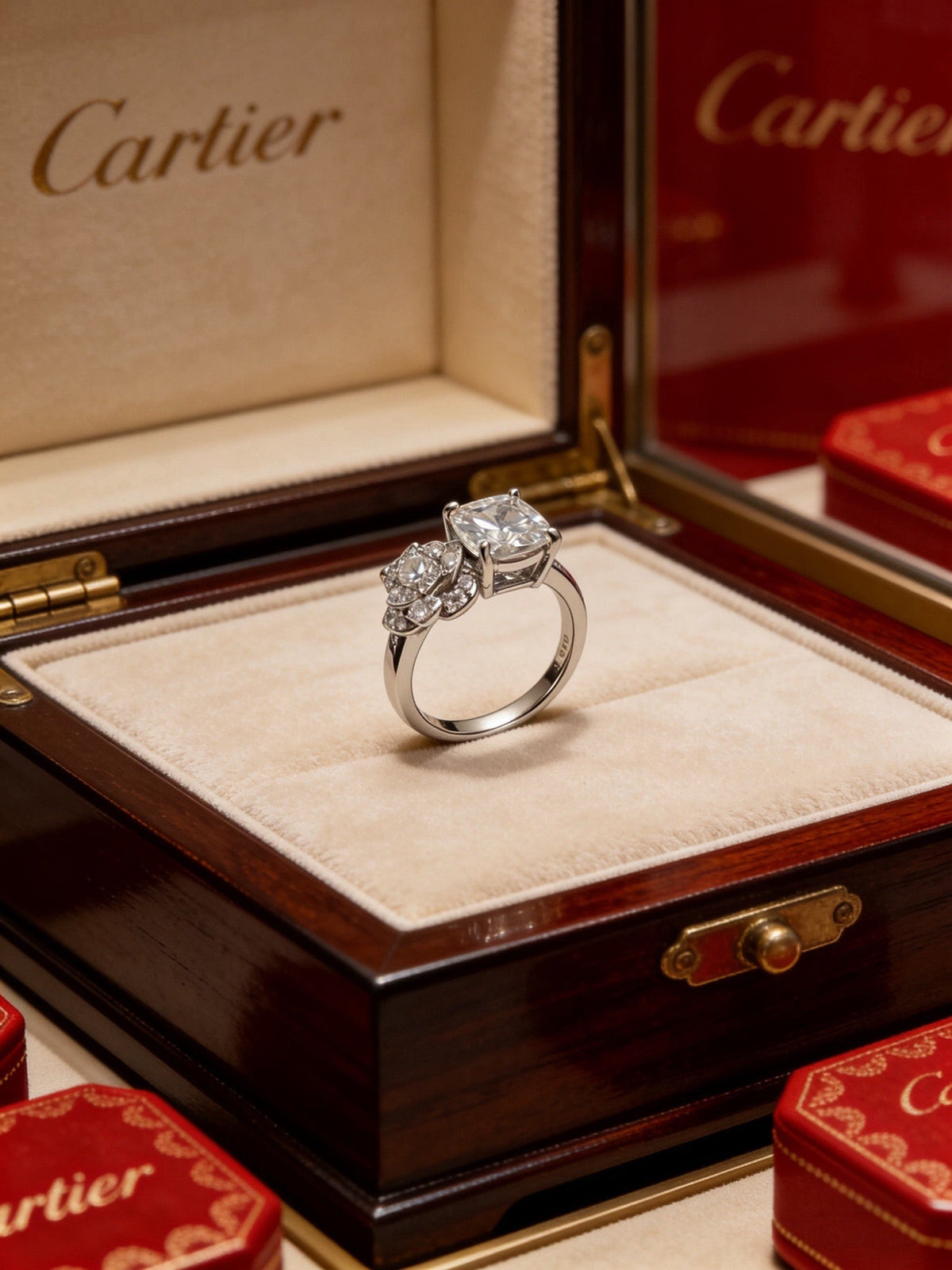 Martin Graham ring in polished metal-tone – close-up detail
