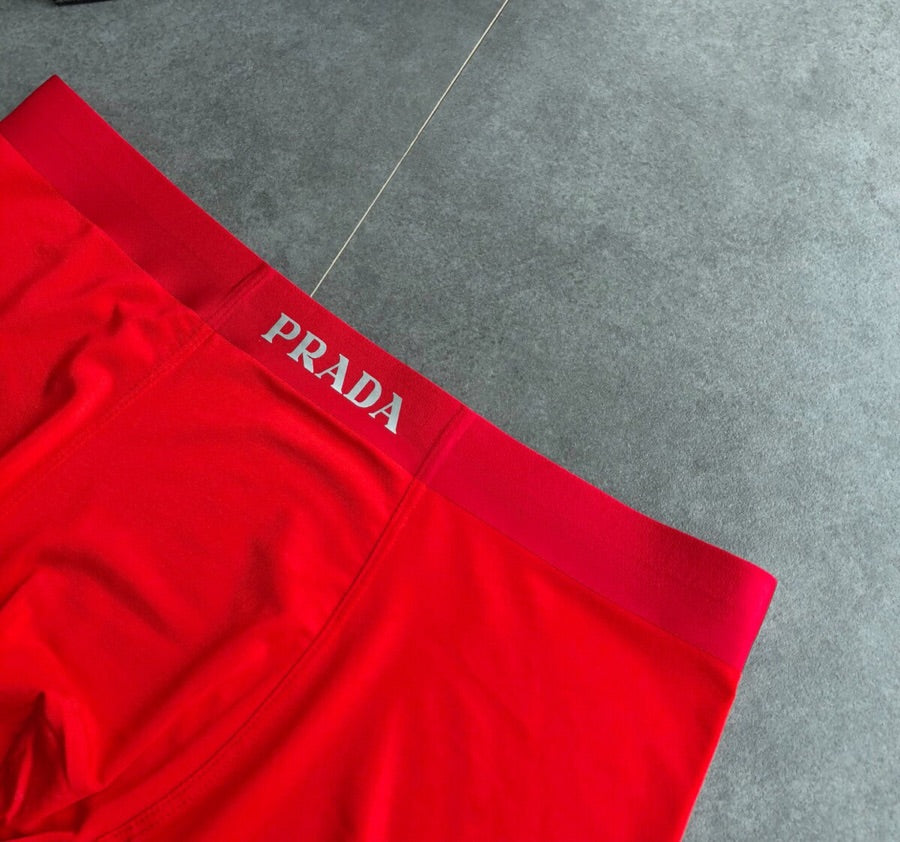 Prada Red Men's Boxer Briefs - 3-Piece Box