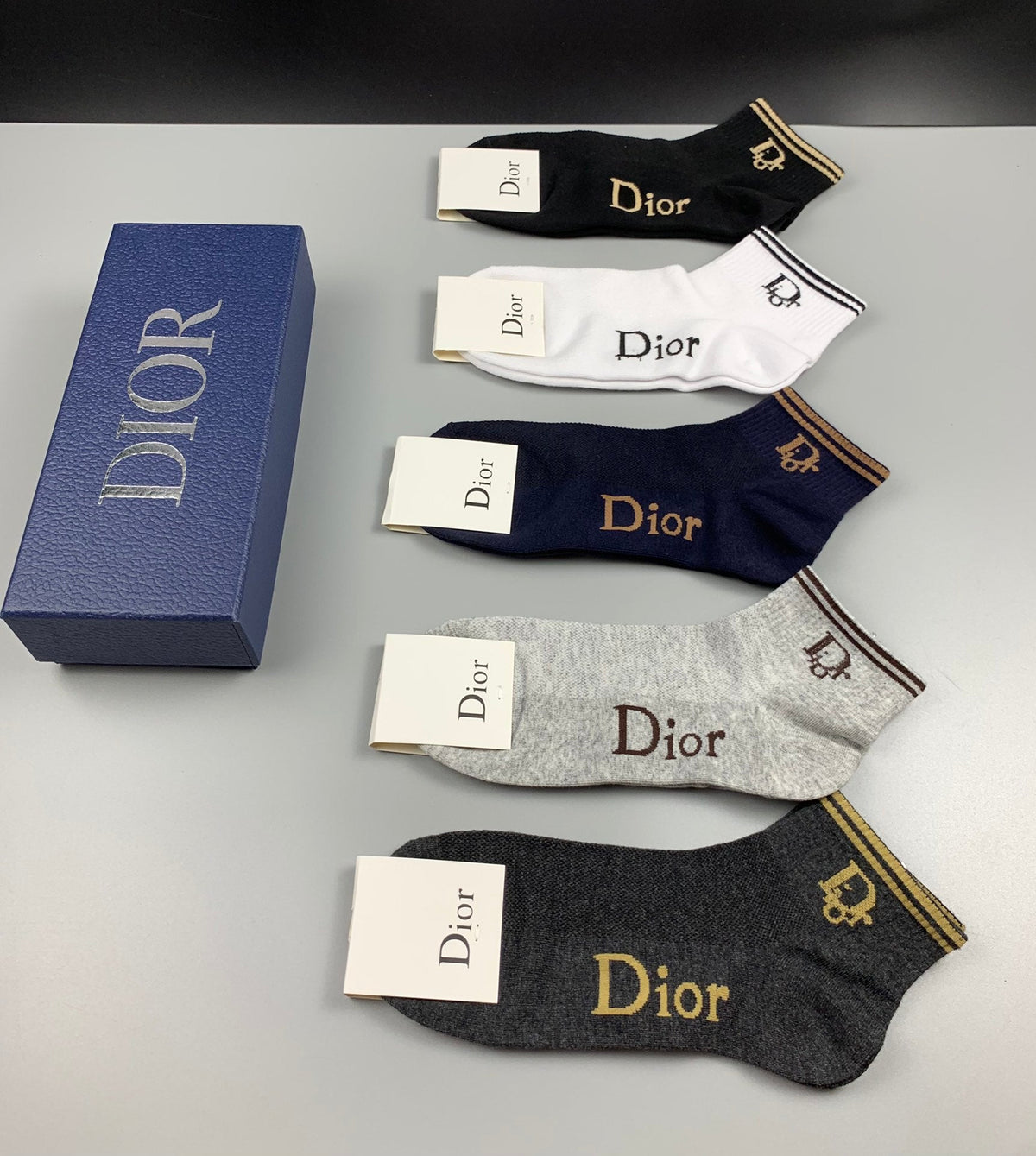 Dior Cotton Socks - 5-Pair Set