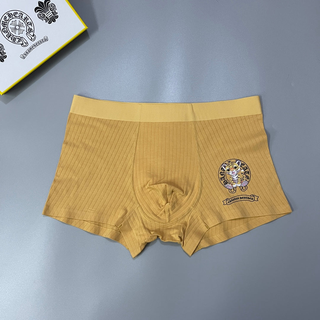 Chrome Hearts Cross And Medallion Graphics Men's Boxer Briefs - 3-Piece Box