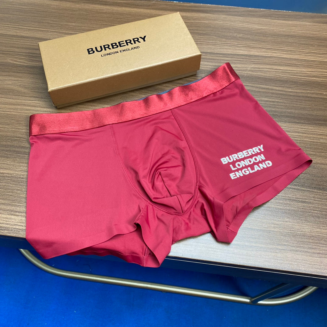 Burberry Contrast Motif Men's Trunk Underwear - 3-Piece Box