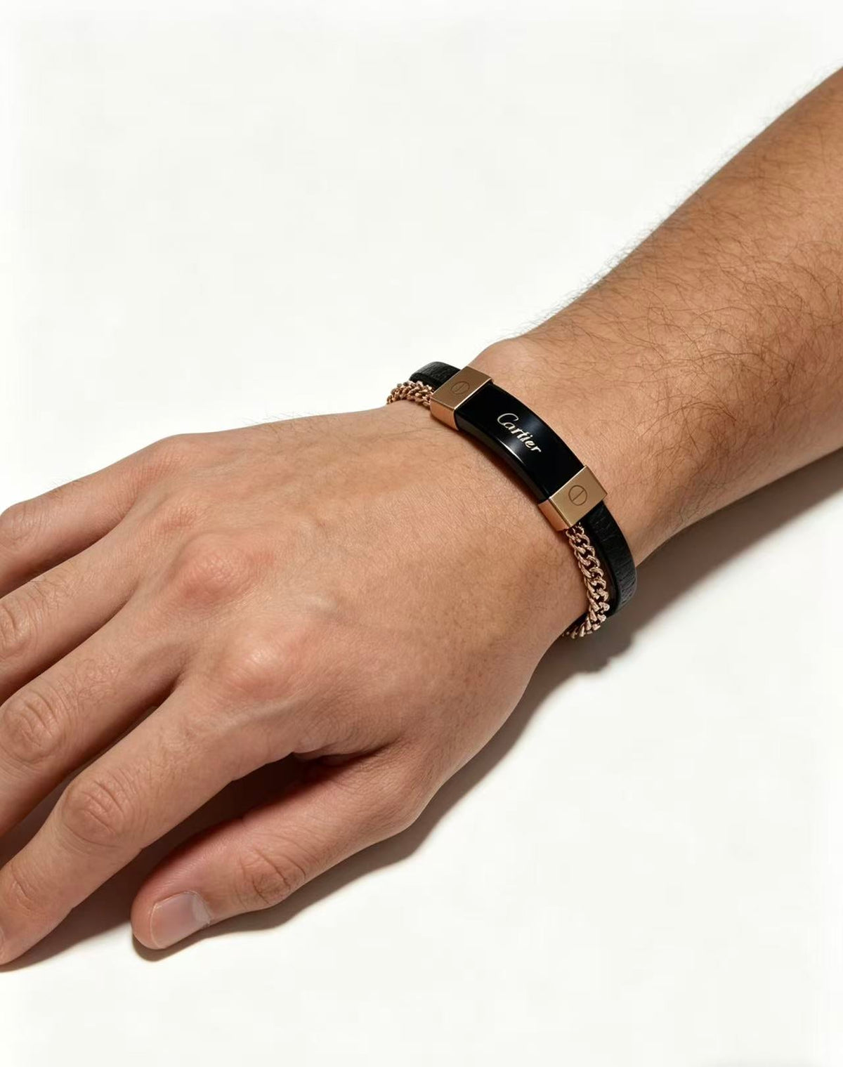 Martin Graham bracelet in polished metal-tone – close-up detail
