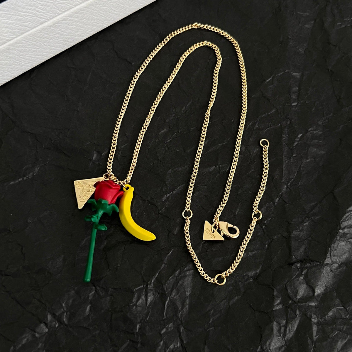 Martin Graham pendant necklace in polished metal-tone