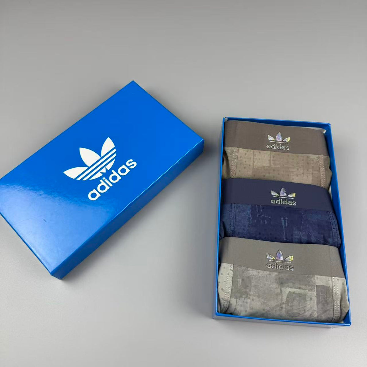 Adidas Logo Detail Men's Boxer Briefs - 3-Piece Box