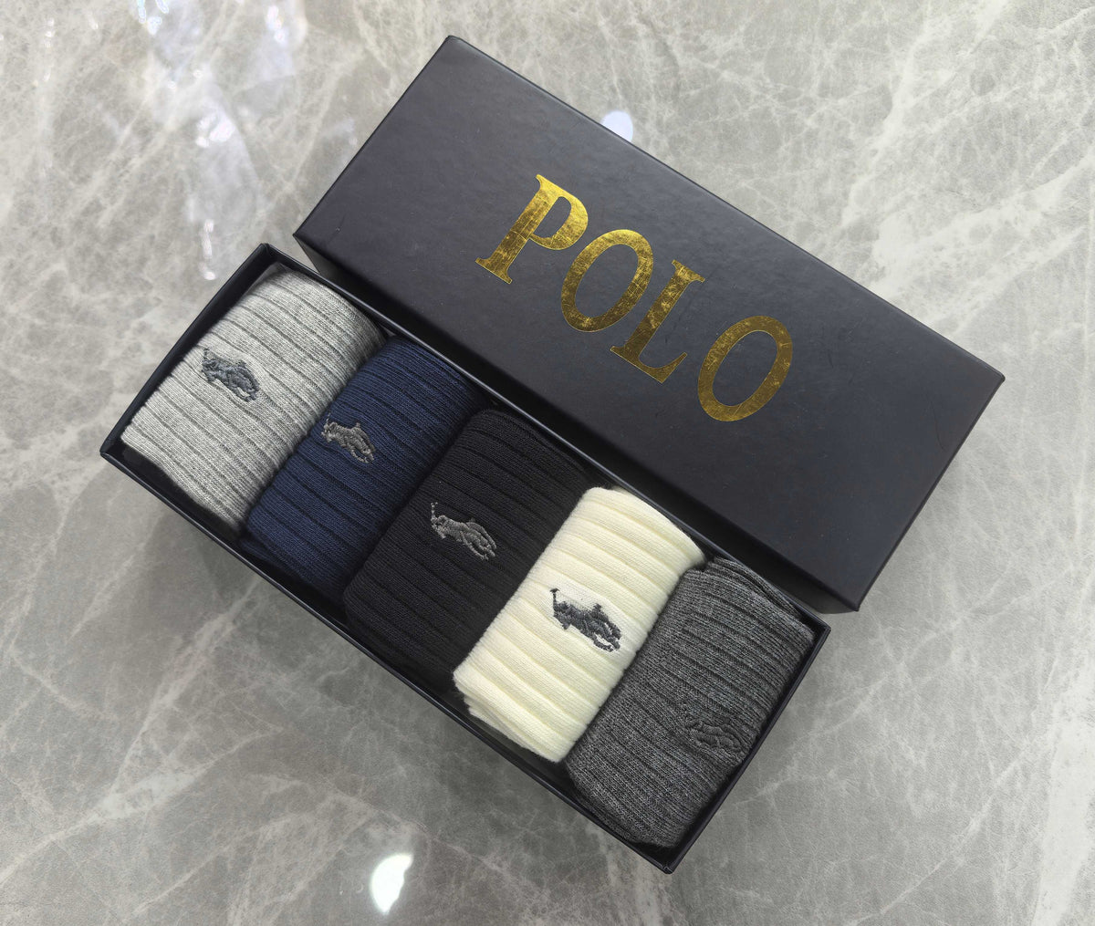 Polo Ralph Lauren Small Polo-Player Details Crew Socks - 5-Pair Set