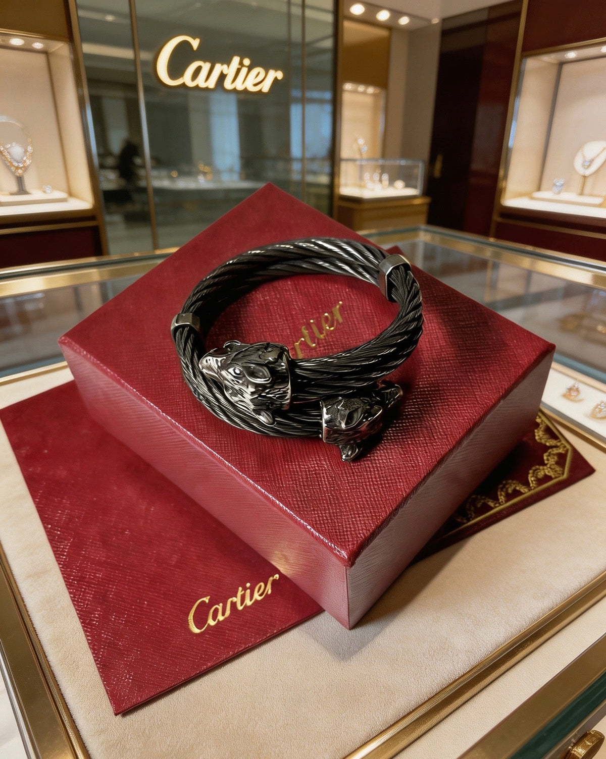 Martin Graham bracelet in polished metal-tone – close-up detail