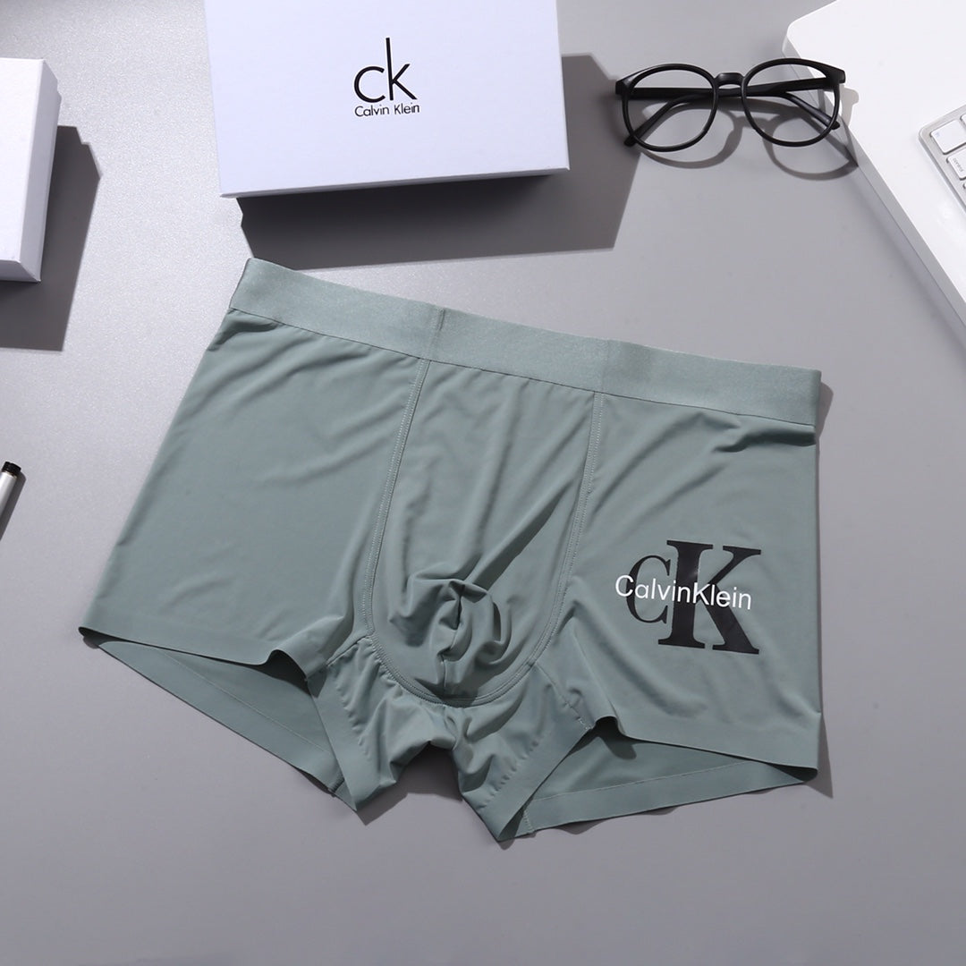 Calvin Klein Nylon-Blend Logo Detail Men's Boxer Briefs - 3-Piece Box