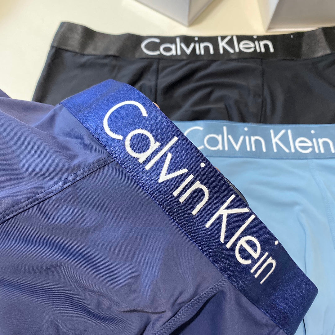 Calvin Klein Broad Logo Waistbands Men's Boxer Briefs - 3-Piece Box