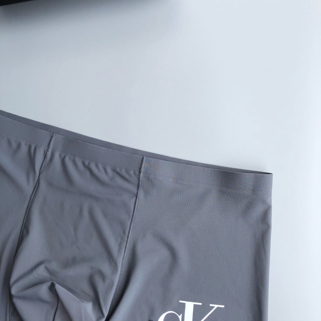 Calvin Klein Contrast Waistbands And Understated Front Branding Men's Boxer Briefs - 3-Piece Box