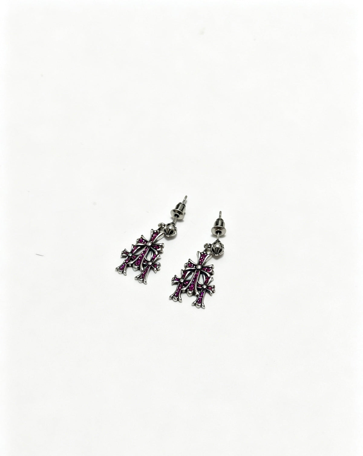 Martin Graham earrings in polished metal-tone – styled product view