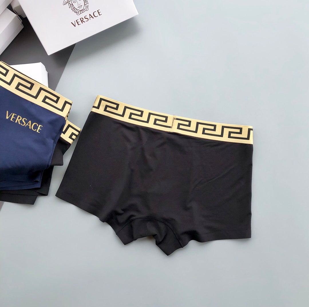 Versace Modal Breathable Seamless Men's Boxer Briefs – 3-Pack