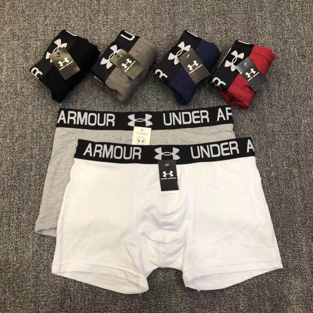 Under Armour Cotton Bold Athletic Waistbands Men's Boxer Briefs - 3-Piece Box