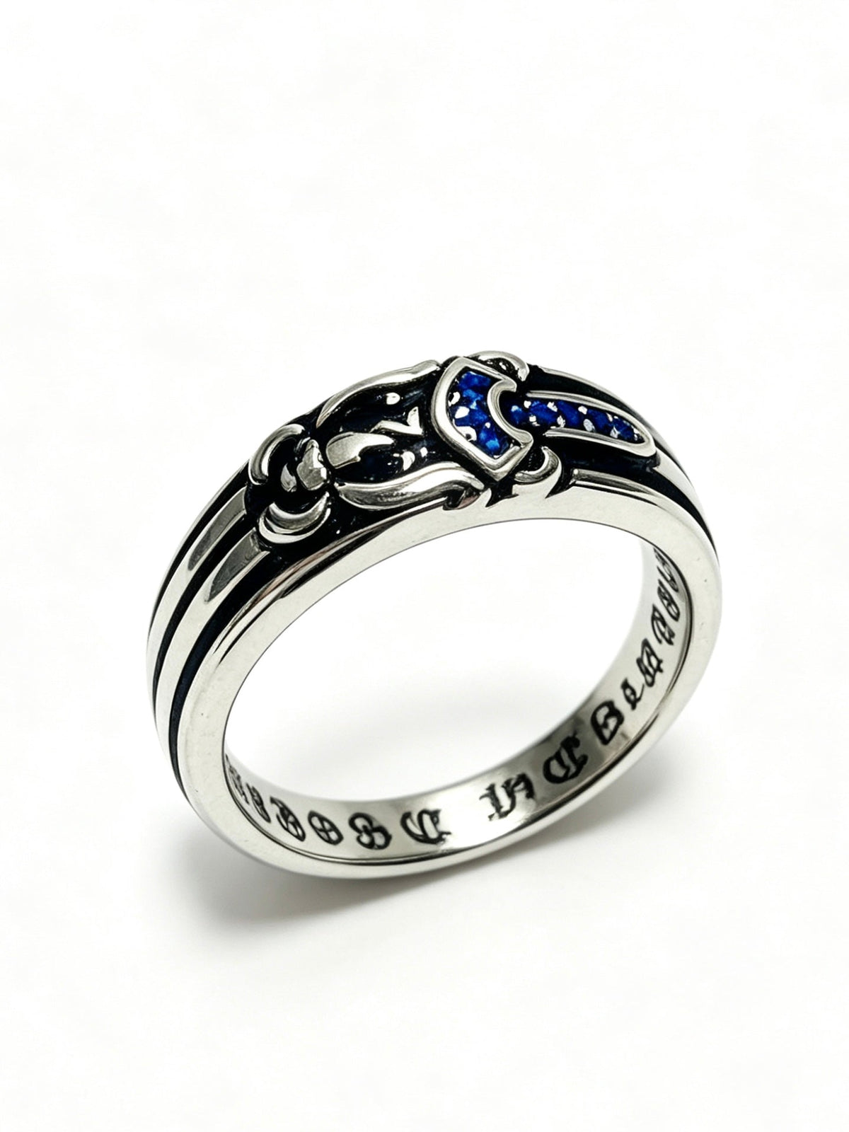 Martin Graham ring in polished metal-tone – styled product view