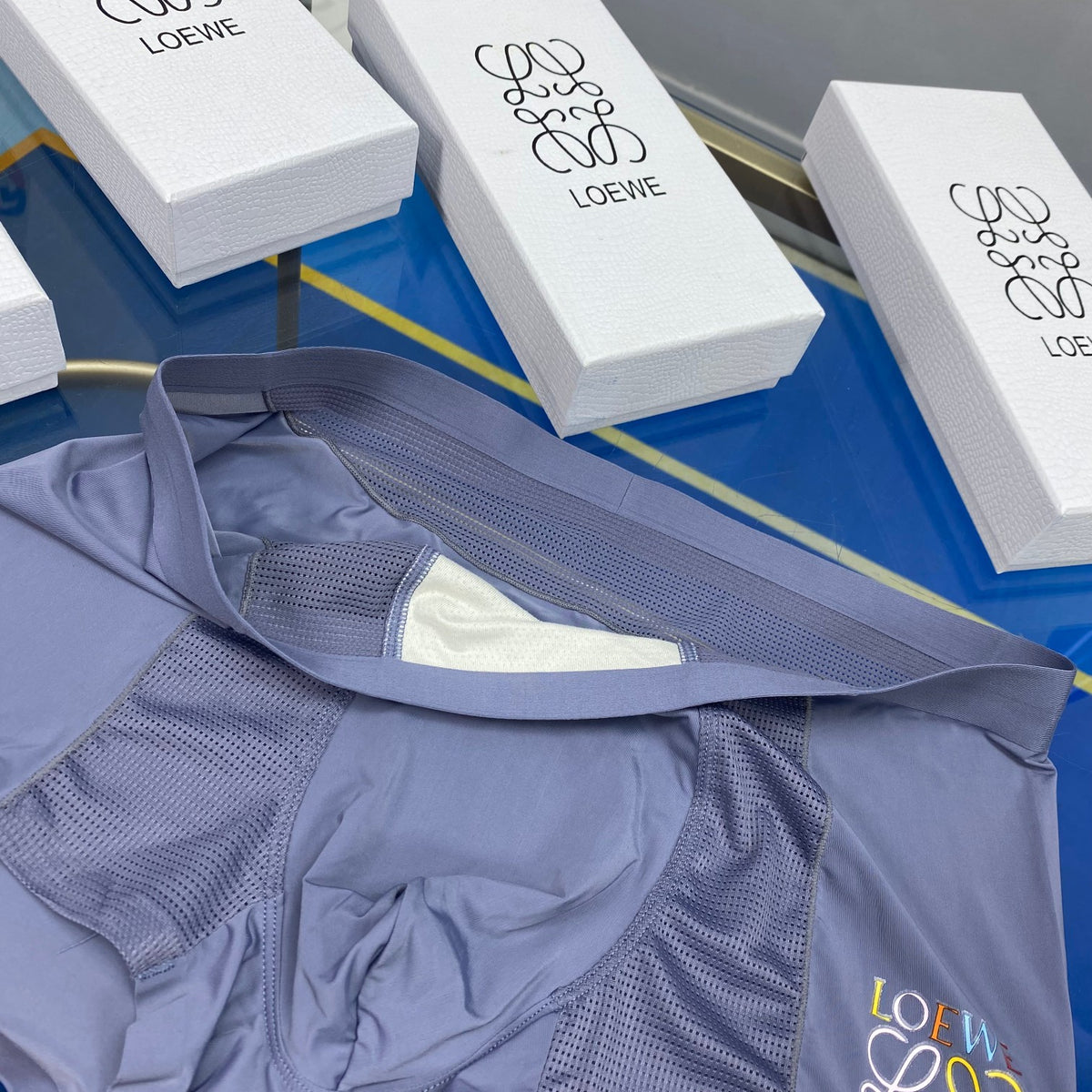 Loewe Multicolour Emblem Details Men's Boxer Briefs - 3-Piece Box