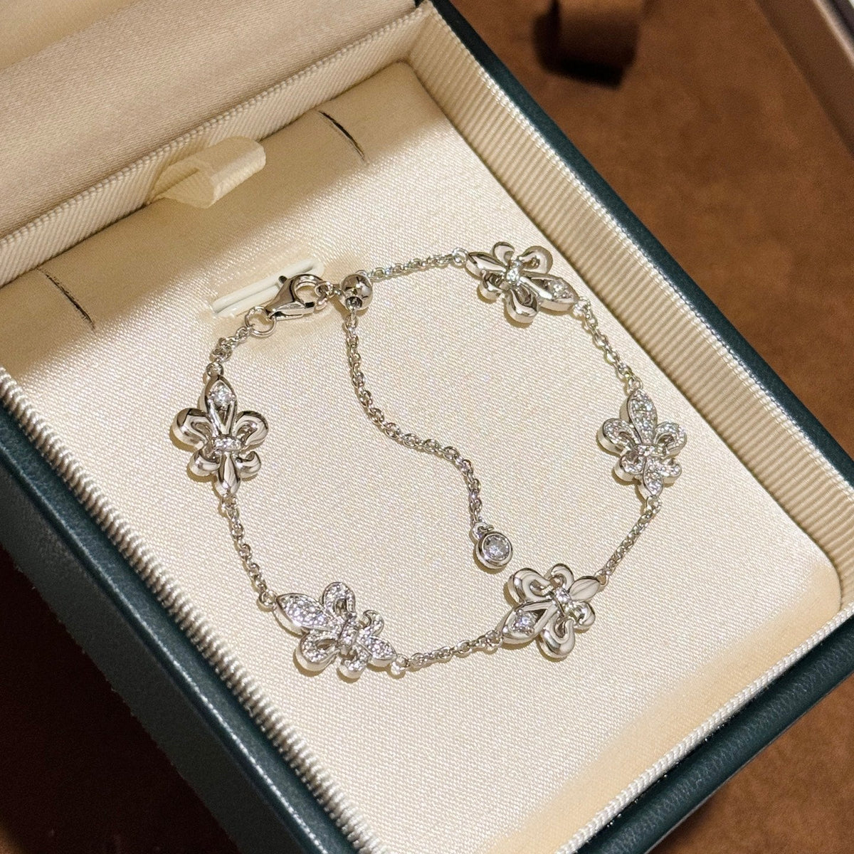 Martin Graham bracelet in polished metal-tone – styled product view