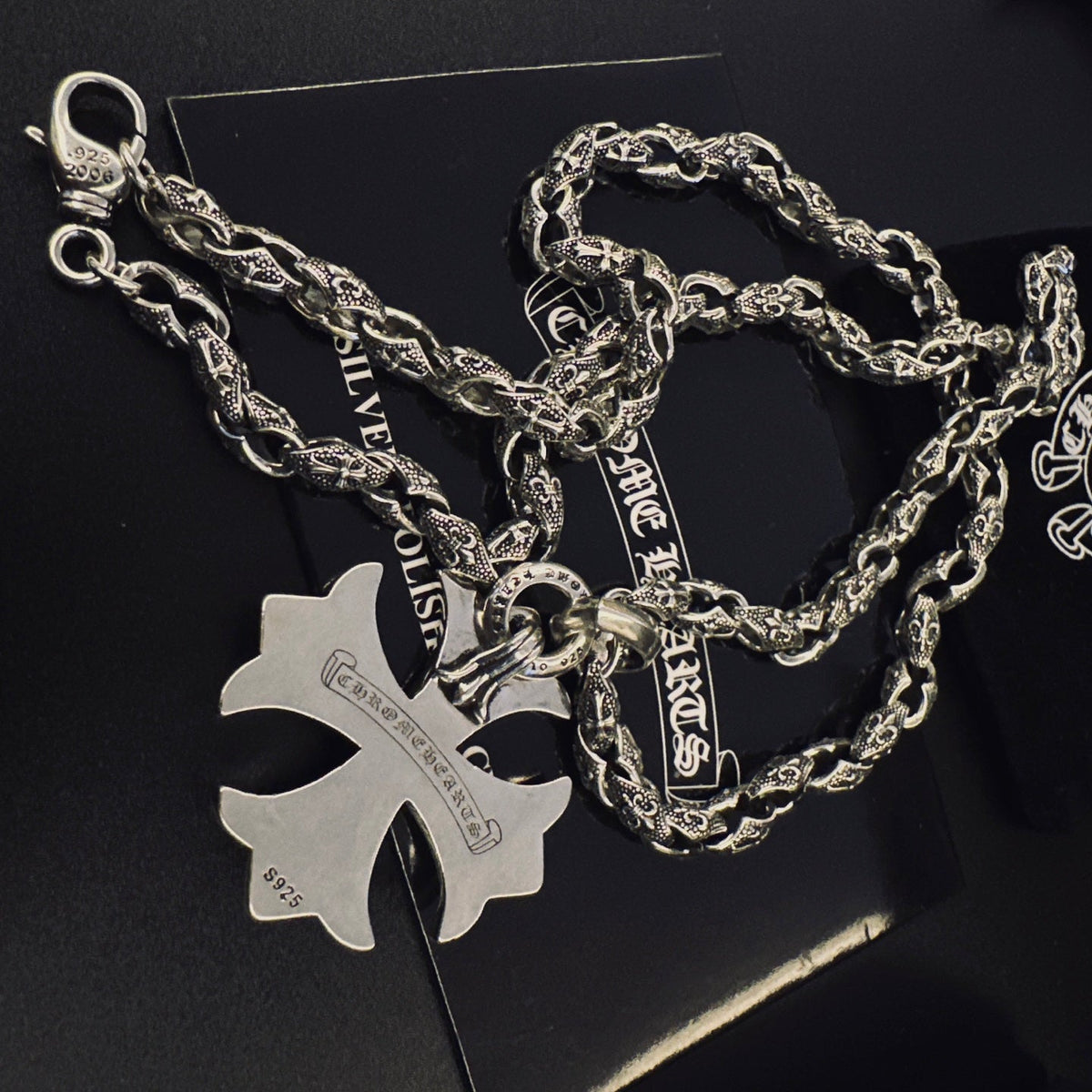 Martin Graham pendant necklace in polished metal-tone – main product view