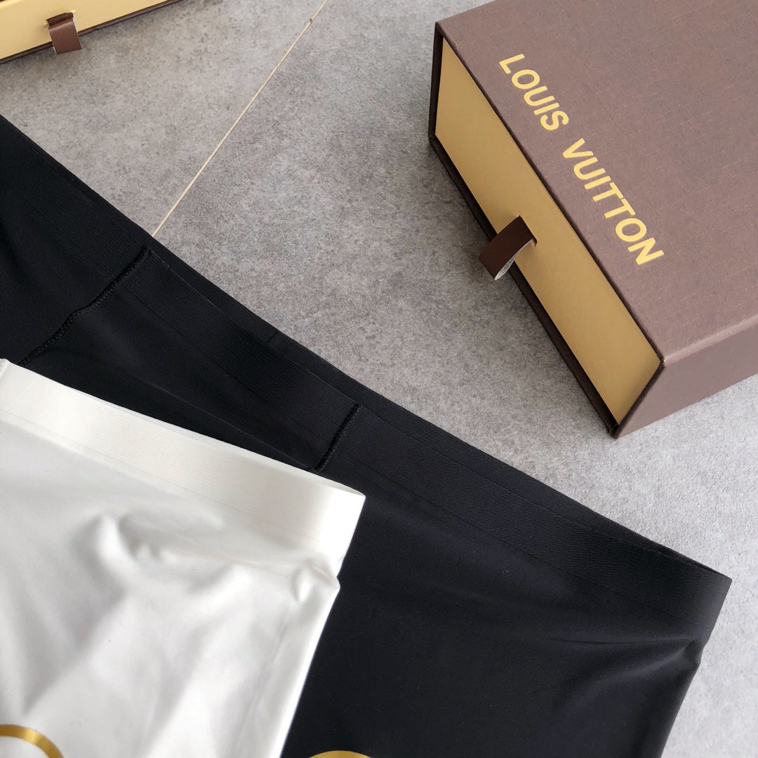 Louis Vuitton Contrast Waistbands And Understated Front Branding Men's Boxer Briefs - 3-Piece Box