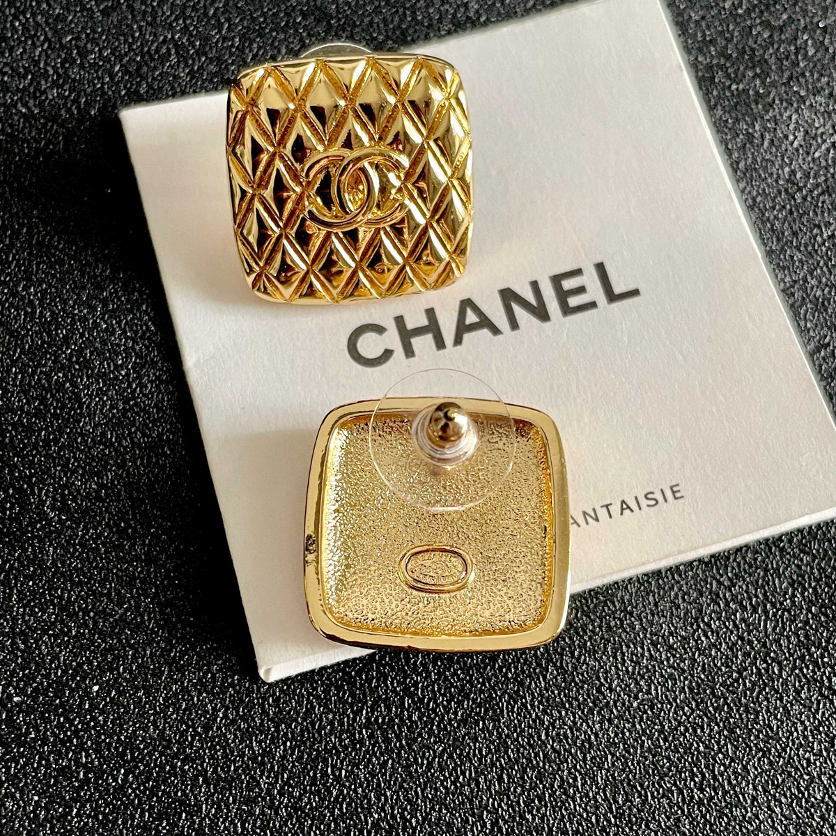 Martin Graham stud earrings in polished metal-tone – main product view