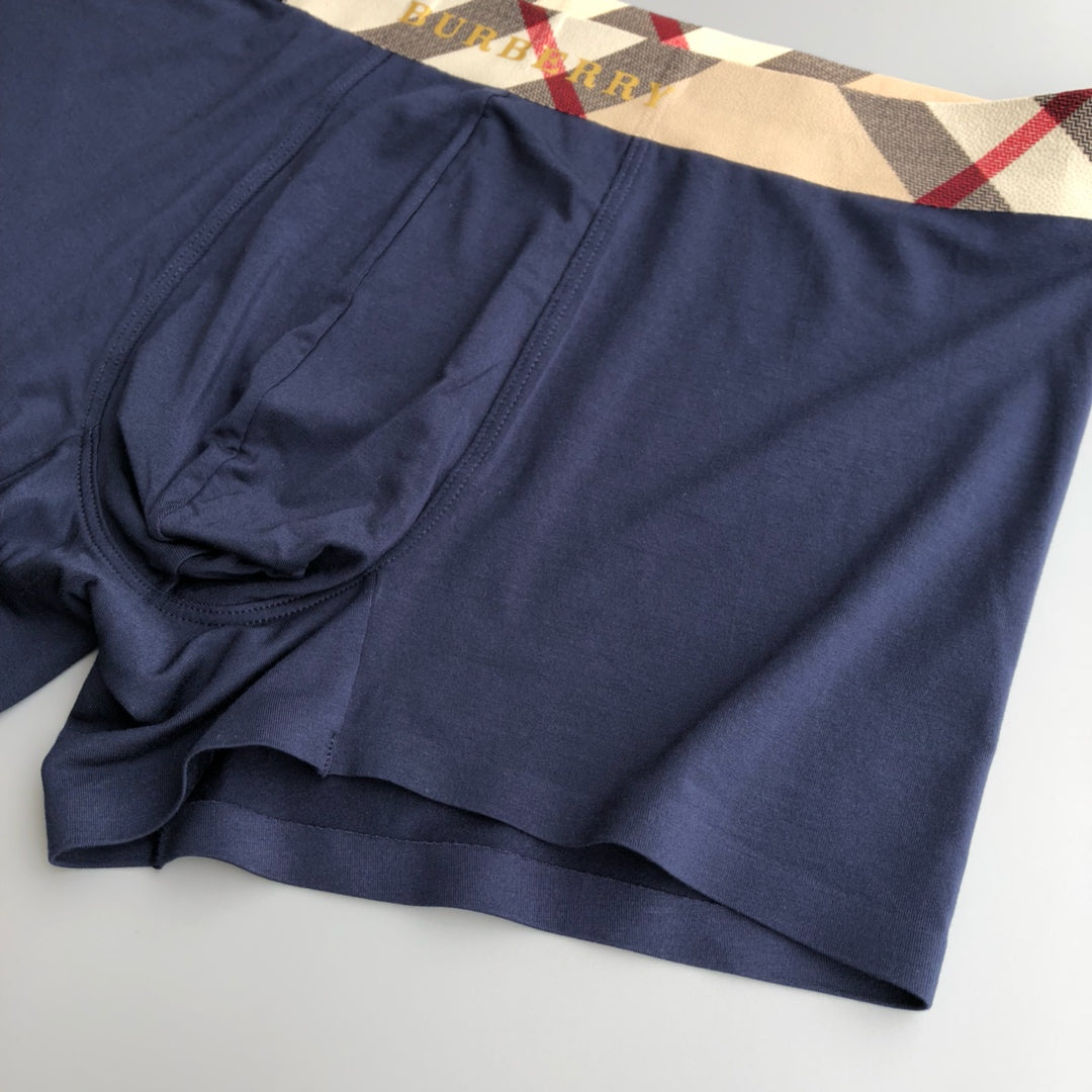 Burberry Check-Inspired Waistbands Men's Boxer Briefs - 3-Piece Box