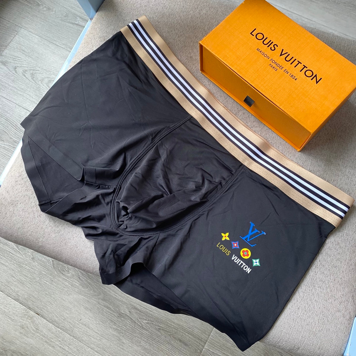 Louis Vuitton Navy & Blue Men's Boxer Briefs - 3-Piece Box