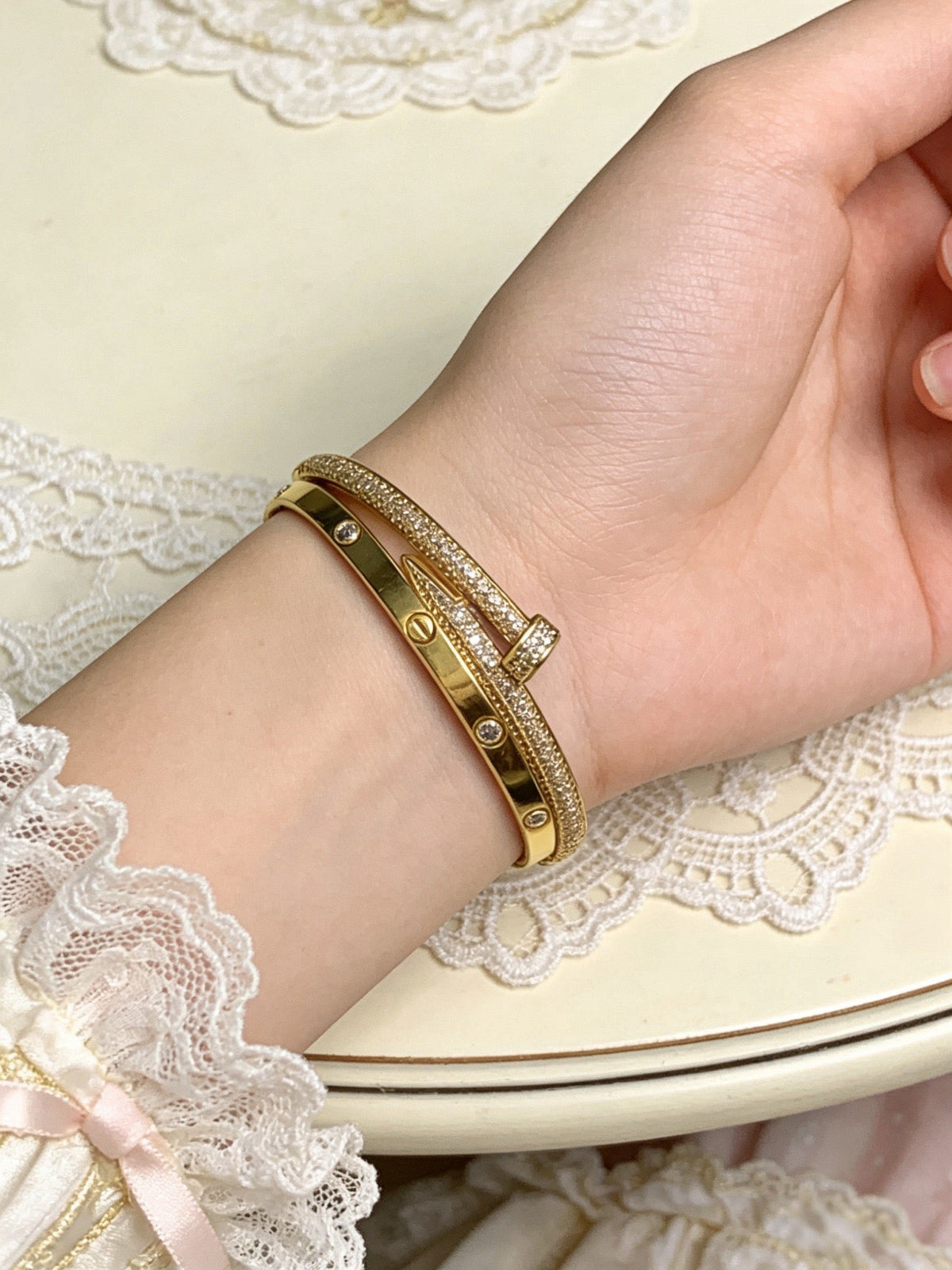 Martin Graham bracelet in polished metal-tone – main product view