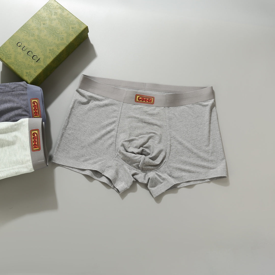 Gucci Minimal Label Men's Trunk Underwear - 3-Piece Box