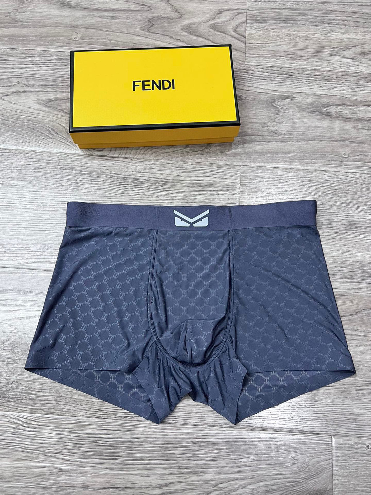 Fendi Graphic Emblem Details Men's Boxer Briefs - 3-Piece Box