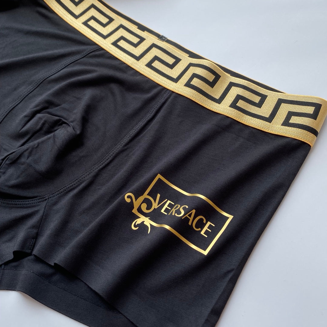 Versace 91/9 Modal-Spandex Men's Boxer Briefs - 3-Piece Box - Sizes L-XXXL