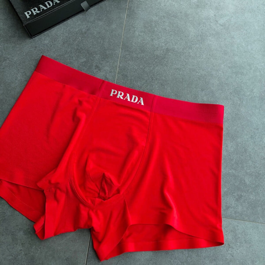 Prada Red Men's Boxer Briefs - 3-Piece Box